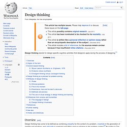 Design thinking