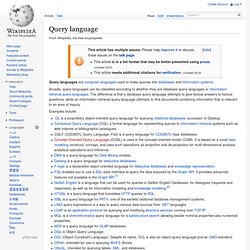 Query language