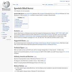 Ipswitch IMail Server - Wikipedia, the free encyclopedia - Aurora