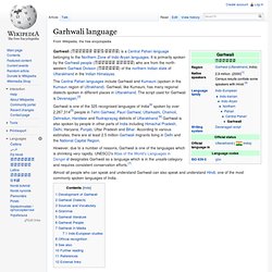 Garhwali language