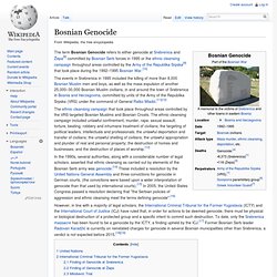 Bosnian Genocide