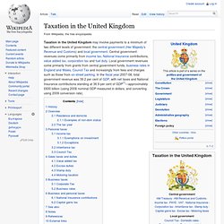 Taxation in the United Kingdom