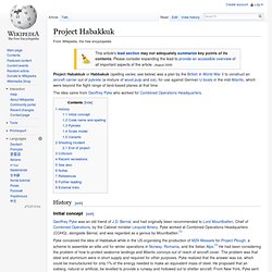 Project Habakkuk