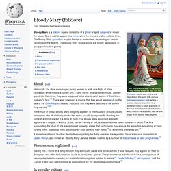 Bloody Mary (folklore)