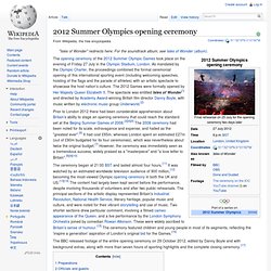 2012 Summer Olympics opening ceremony