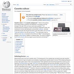 Cassette culture