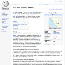 McBride, British Columbia