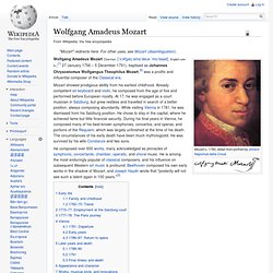 Wolfgang Amadeus Mozart