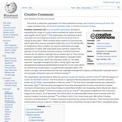 Wikipedia:Creative Commons