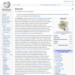 Internet - Wikipedia, the free encyclopedia - Flock