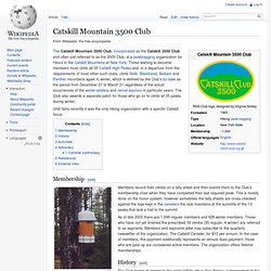 Catskill Mountain 3500 Club