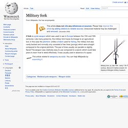 Military fork