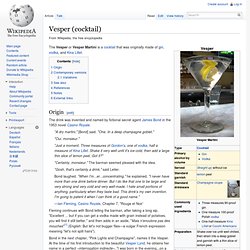 Vesper (cocktail)