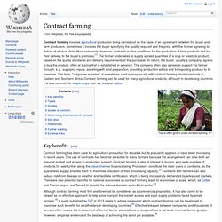 Contract farming