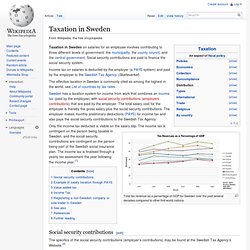 Taxation in Sweden