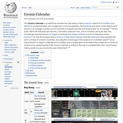 Cosmic Calendar