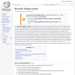 Rescorla–Wagner model