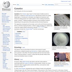 Cymatics Wiki Definition