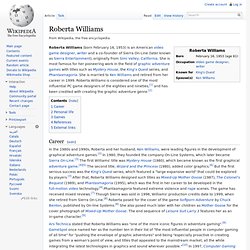 ROBERTA WILLIAMS - Game Writter and Designer