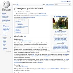 3D computer graphics software - Wikipedia, the free encyclopedia - Iceweasel