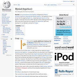 Myriad (typeface)