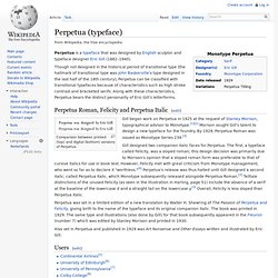 Perpetua (typeface)