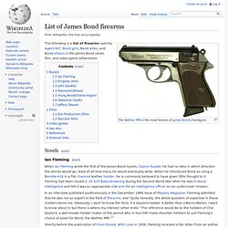 List of James Bond firearms