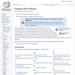 Category:Free software
