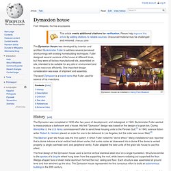 Dymaxion house