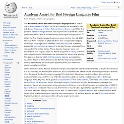 Academy Award for Best Foreign Language Film