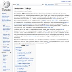 Internet of Things - Wikipedia, the free encyclopedia