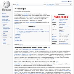Wolseley plc