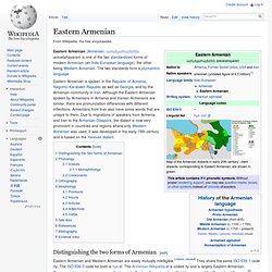 Eastern Armenian
