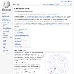 Gradient descent