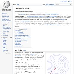 Gradient descent