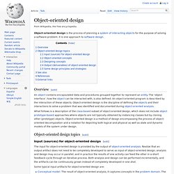 Object-oriented design