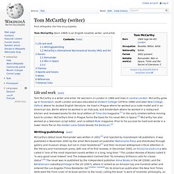 Tom McCarthy (writer)