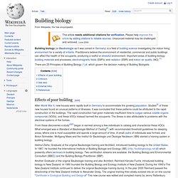 Building biology