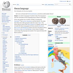 Oscan language