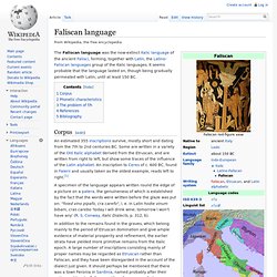 Faliscan language