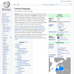 Latvian language