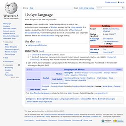 Lhokpu language