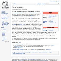 Karbi language