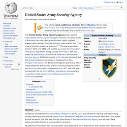 United States Army Security Agency