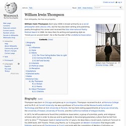 William Irwin Thompson