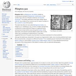 Plimpton 322