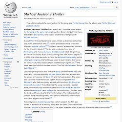Michael Jackson's Thriller