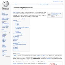 Glossary of graph theory