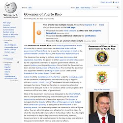 Governor of Puerto Rico