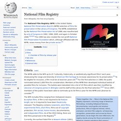 National Film Registry